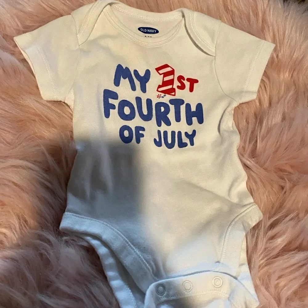 Old Navy ‘My 1st Fourth of July’ Onesie 0-3M